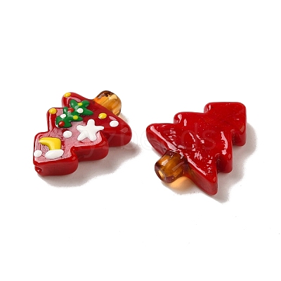 Christmas Theme Handmade Lampwork Beads X-LAMP-G162-06B-1