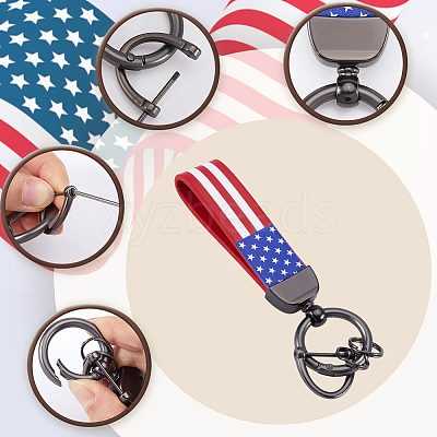 Imitation Leather Keychain Holder DIY-WH20013-23E-1
