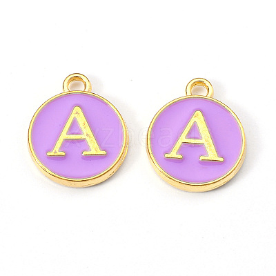Golden Plated Alloy Enamel Charms LS-ENAM-S118-10A-1