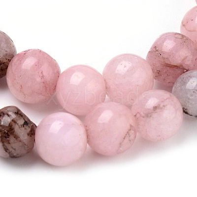 Natural Cherry Blossom Jasper Beads Strands G-Q462-63-10mm-1
