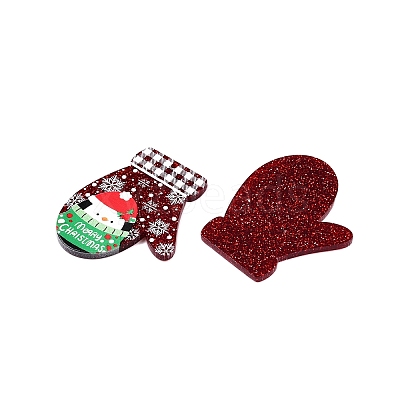 Christmas Theme Printing Acrylic Pendants BACR-N002-01D-1