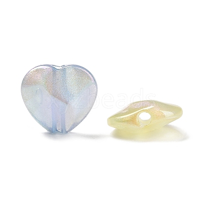 Electroplate Acrylic Beads OACR-A011-02-1
