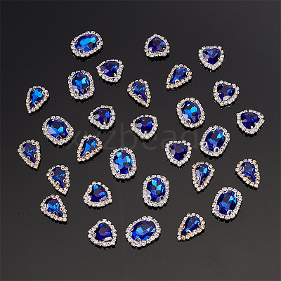 30Pcs 3 Style Sew on Rhinestone GLAA-GA0001-63B-1