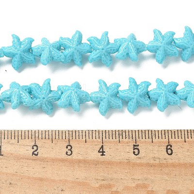 Synthetic Coral Dyed Carved Beads Strands X-CORA-K009-06A-01-1