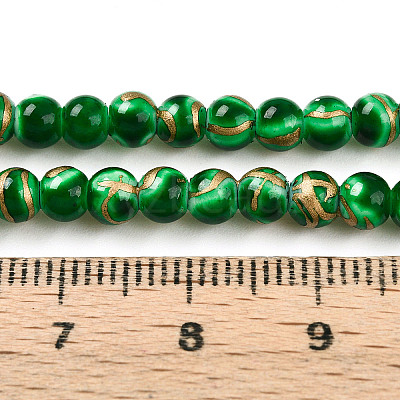 Baking Paint Glass Beads X1-DGLA-N010-4mm-04-1