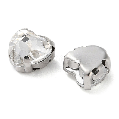 Heart Sew on Rhinestone RGLA-L028-04A-01-1