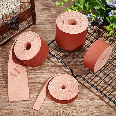 2M Flat Microfiber Imitation Leather Cord FIND-WH0420-75D-02-1