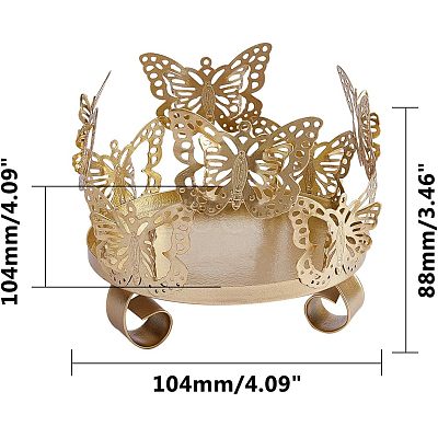 Iron Candle Holder AJEW-WH0019-30-1