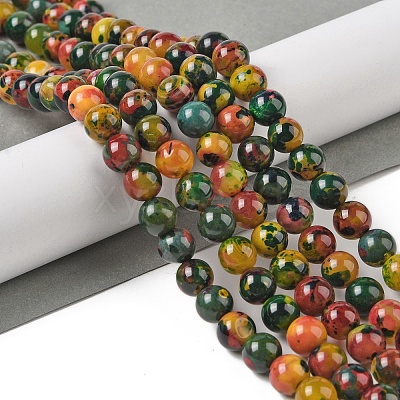 Natural Agate Bead Strands G-C116-B01-06-1
