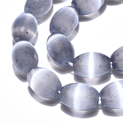 Dyed Natural Selenite Beads Strands G-T138-232B-1