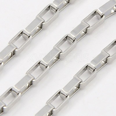 Tarnish Resistant 304 Stainless Steel Venetian Chains CHS-K001-01-3.5mm-1