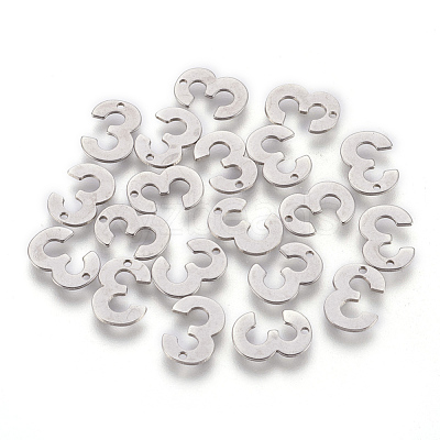 Tarnish Resistant 201 Stainless Steel Charms STAS-F175-01P-3-1