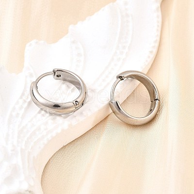 304 Stainless Steel Hoop Earrings EJEW-Z123-01B-P-1