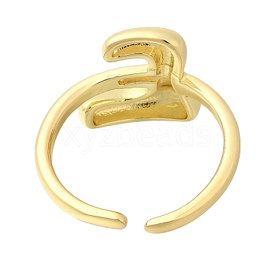 Rack Plating Brass Open Cuff Rings RJEW-S394-01G-E-1