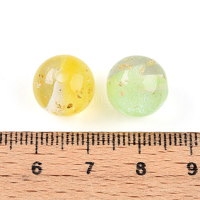 Two Tone Transparent Resin Beads X1-RESI-N042-12mm-12-1
