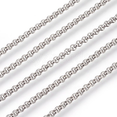 Tarnish Resistant 304 Stainless Steel Rolo Chains CHS-L017-18I-1