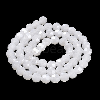 Electroplate Glass Beads Strands EGLA-A035-J8mm-A05-1