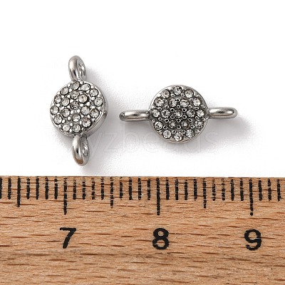 304 Stainless Steel Rhinestone Connector Charms ZIRC-G157-36P-A-1-1
