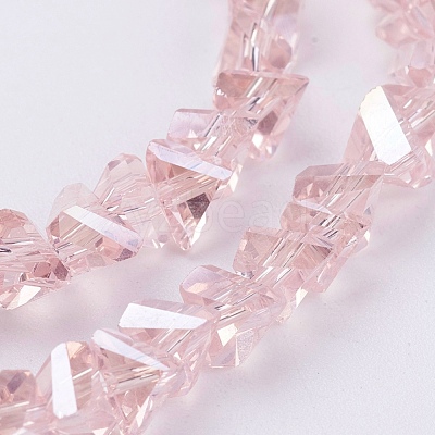 Electroplate Glass Beads Strands EGLA-J146-6mm-AB02-1