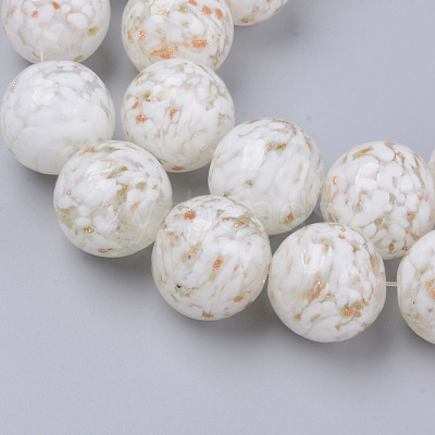 Handmade Gold Sand Lampwork Beads LAMP-S194-008C-04-1