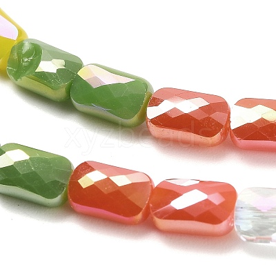 Electroplate Glass Beads Strands EGLA-P068-01A-12-1