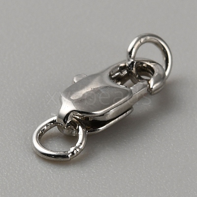 Brass Lobster Claw Clasps FIND-WH0110-859A-P-1