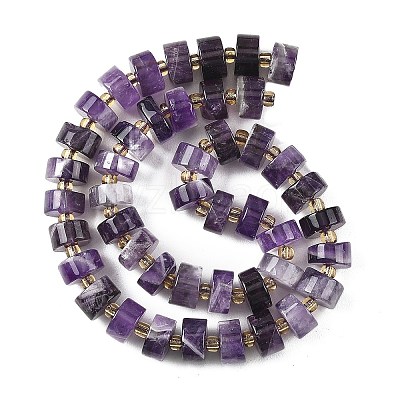 Natural Banded Amethyst Beads Strands G-K245-C02-08-1