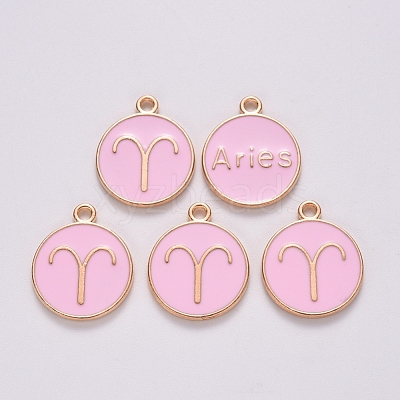 Alloy Enamel Pendants X-ENAM-S124-01B-09A-1