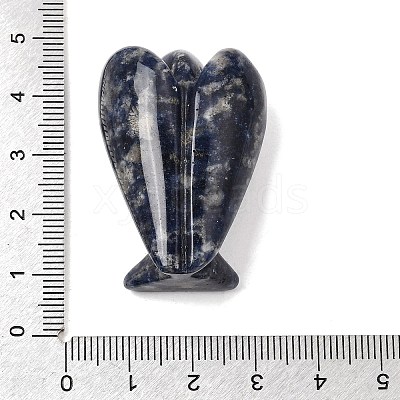Natural Blue Spot Jasper Angel Figurine DJEW-N006-01A-20-1
