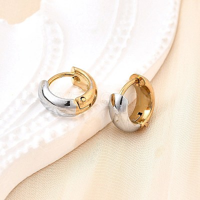 304 Stainless Steel Hoop Earrings EJEW-Z123-01A-GP-1