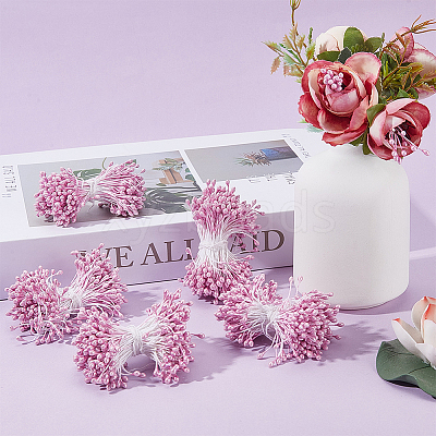 Cotton with Gypsum Artificial Flower Core for Hairpin Accessories DIY-WH20001-21C-1