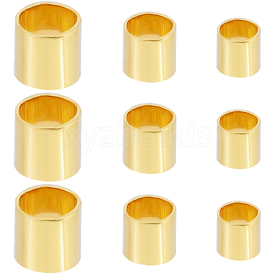 Brass Tube Crimp Beads KK-SC0005-41-1