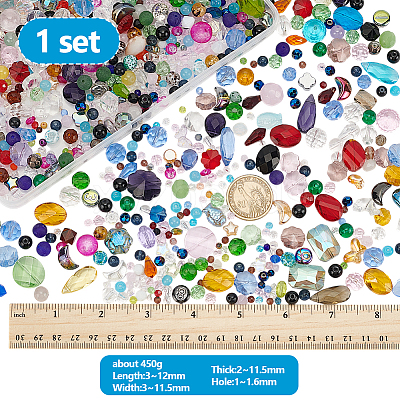 1Set Glass Beads GLAA-PH0003-62A-1