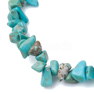 Dyed Natural Howlite Beads Kids Bracelets BJEW-JB10611-07-1