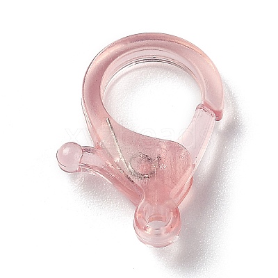 Transparent Plastic Lobster CLaw Clasps KY-H005-A08-1
