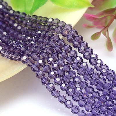 Imitation Austrian Crystal Bead Strands G-M181-4mm-26A-1