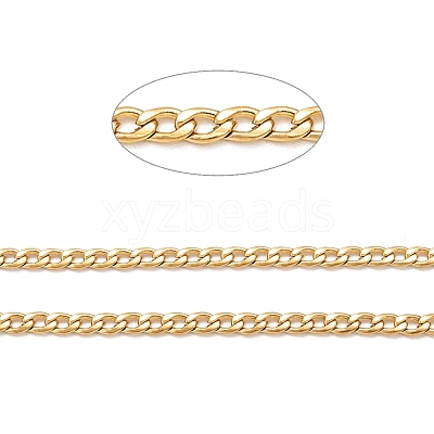 3.28 Feet Ion Plating(IP) 304 Stainless Steel Twisted Chain Curb Chains X-CHS-H007-29G-1