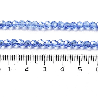 Electroplate Transparent Glass Beads Strands EGLA-A035-T4mm-A14-1