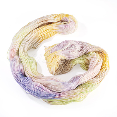 1 Skein 80% Wool 20% Acrylic Fiber Rainbow Segment Dyed Yarn OCOR-TA0003-02E-1