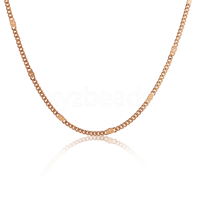 Soldered Brass Coated Iron Curb Chains CH-CJ0001-01A-KCG-1