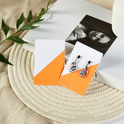Rectangle Paper Earring Display Cards LS-CDIS-D007-01G-1