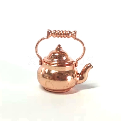 Alloy Miniature Teapot Ornaments BOTT-PW0001-161-1