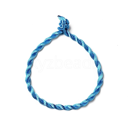 Nylon Rattail Satin Cord Bracelet Making AJEW-JB00019-06-1