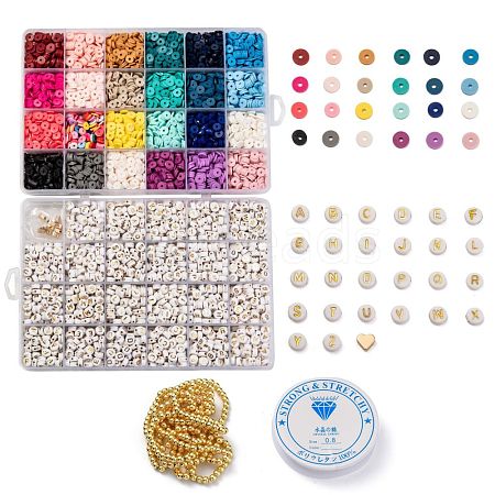 DIY Heishi Bead Style Stretch Bracelets Making Kits DIY-JP0005-86-1