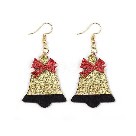 Christmas Iron Acrylic Dangle Earrings FS-WG00170-08-1
