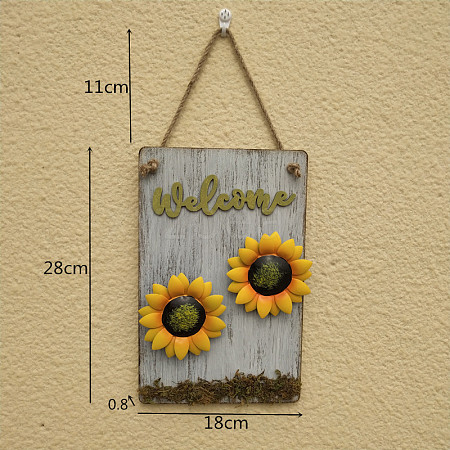 Flower Welcome Door Summer Hanger Door Sign PW-WGD5B05-03-1