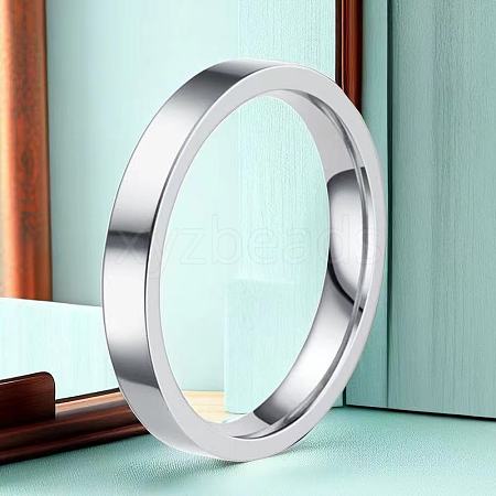 Non-Tarnish Stainless Steel Plain Band Rings FS-WG75602-114-1