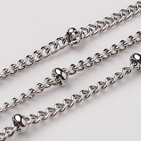 Tarnish Resistant 3.28 Feet 304 Stainless Steel Twisted Chains Curb Chains X-CHS-K002-10-1