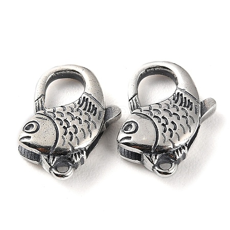 925 Thailand Sterling Silver Lobster Claw Clasps STER-D003-28AS-1