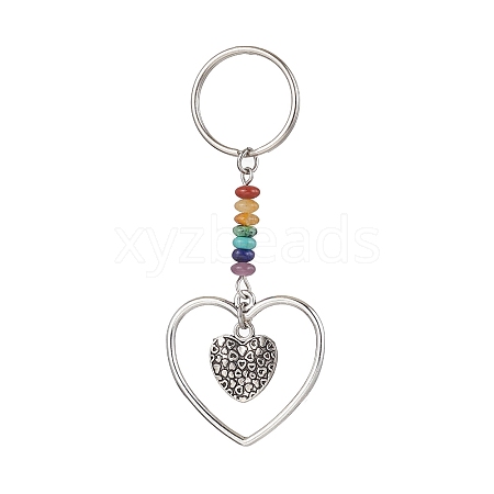 Heart Alloy Pendant Keychain KEYC-JKC00626-04-1